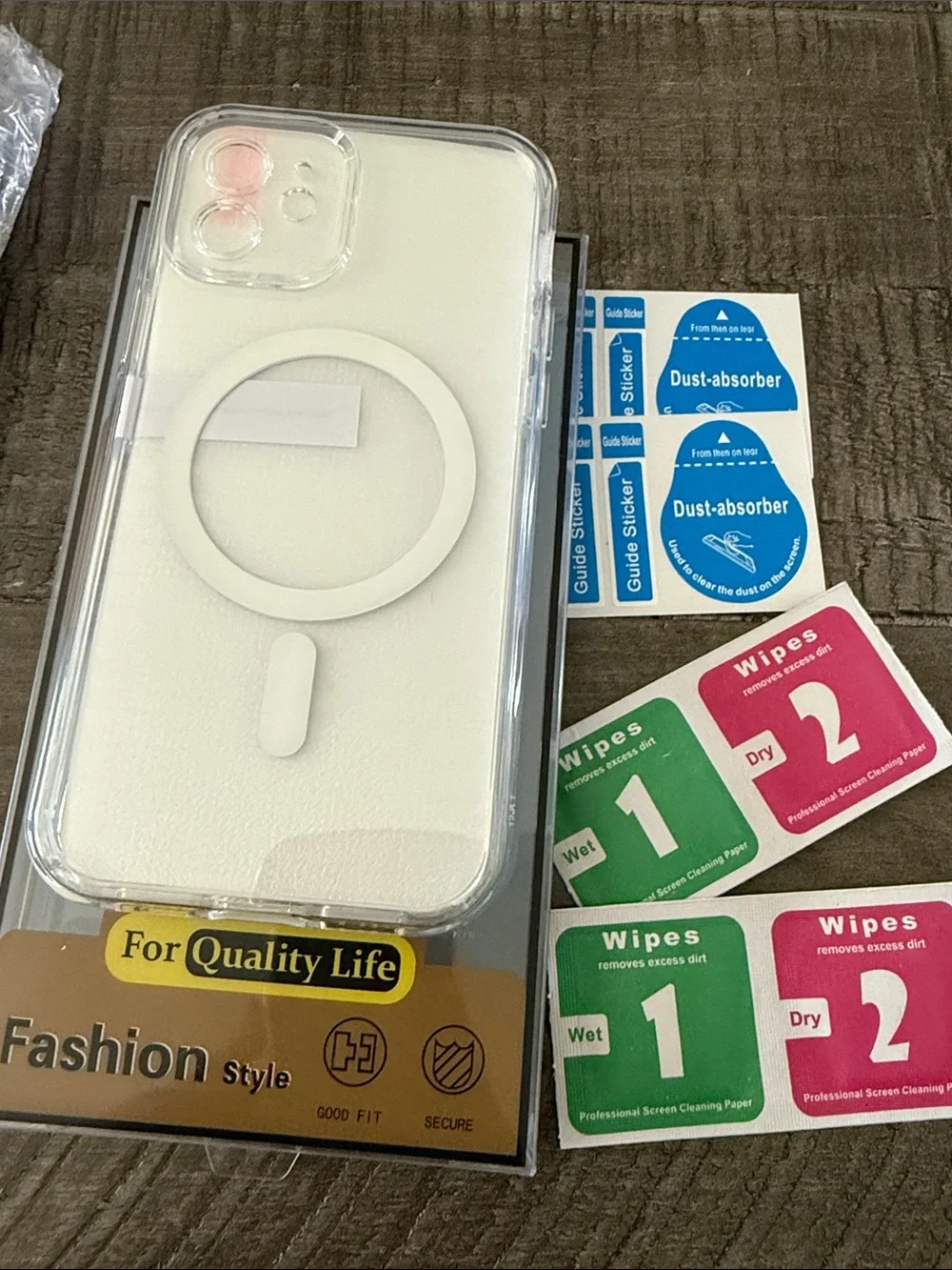 iPhone 12 Clear Phone Case and 2 Screen Protectors - Bundle deal - New
